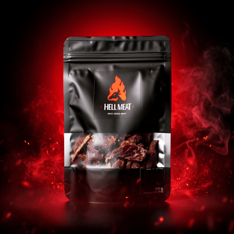 Hell Meat Signature Heat Biltong - 50g Pack
