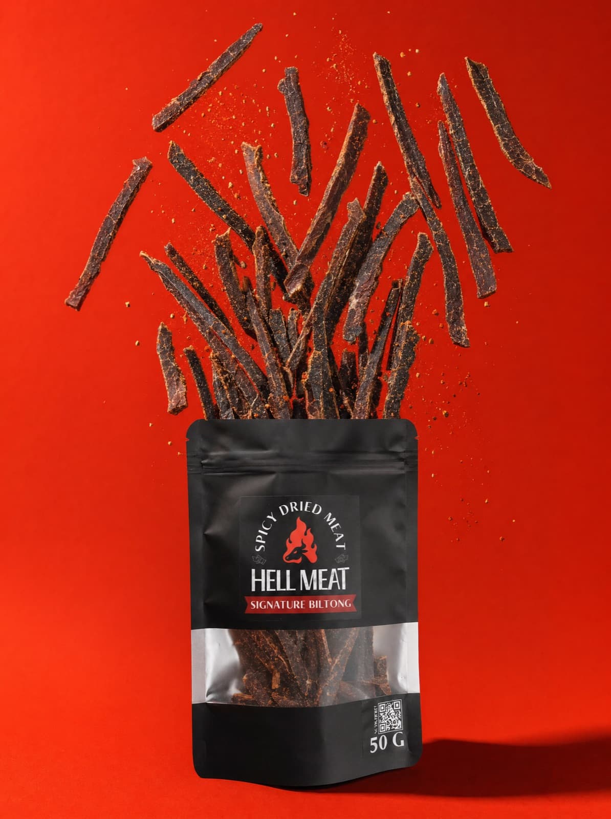 เนื้อบิลตงพุ่งขึ้นจากซอง Hell Meat Signature